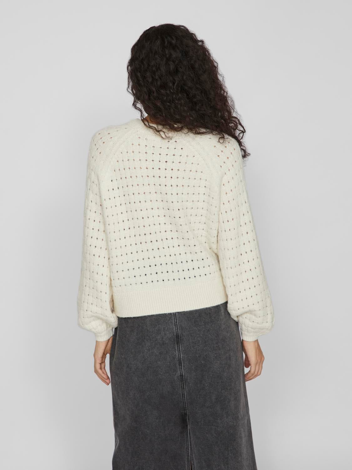 VIPOLANA Pullover - Egret - VERO MODA & VILA Bergvik