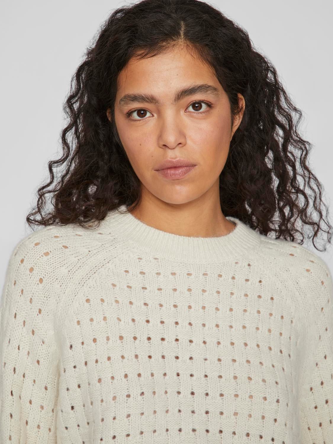 VIPOLANA Pullover - Egret - VERO MODA & VILA Bergvik