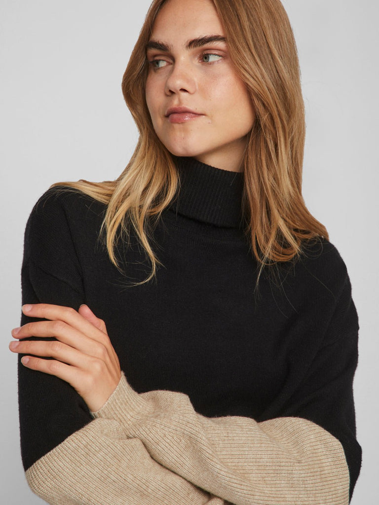 VIRIL Pullover - Black - VERO MODA & VILA Bergvik