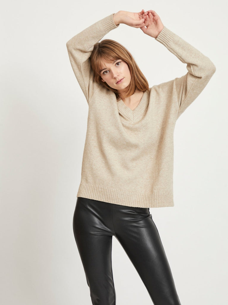 VIRIL Pullover - natural melange - VERO MODA & VILA Bergvik