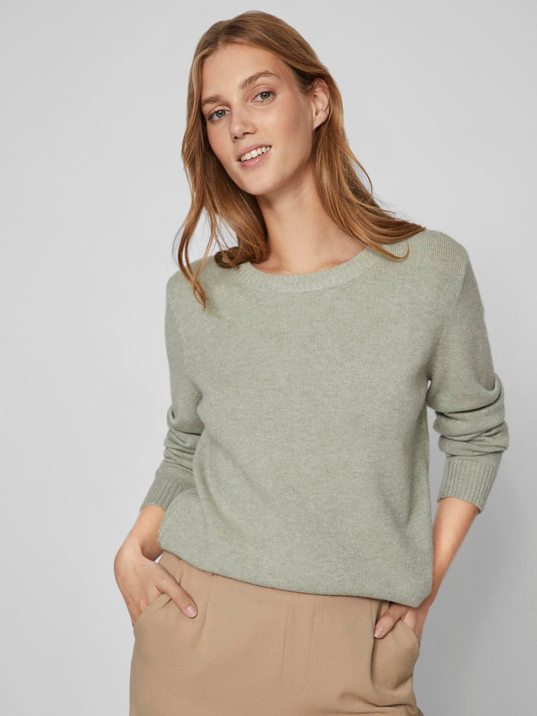 VIRIL Pullover - Oil Green - VERO MODA & VILA Bergvik