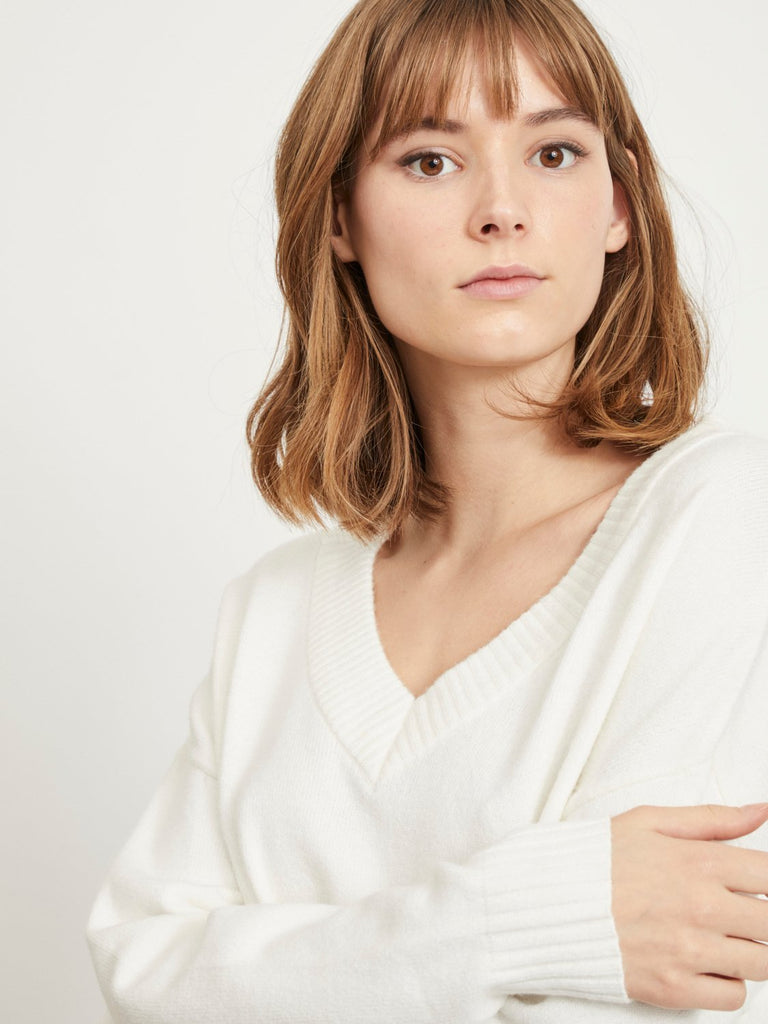 VIRIL Pullover - white alyssum - VERO MODA & VILA Bergvik
