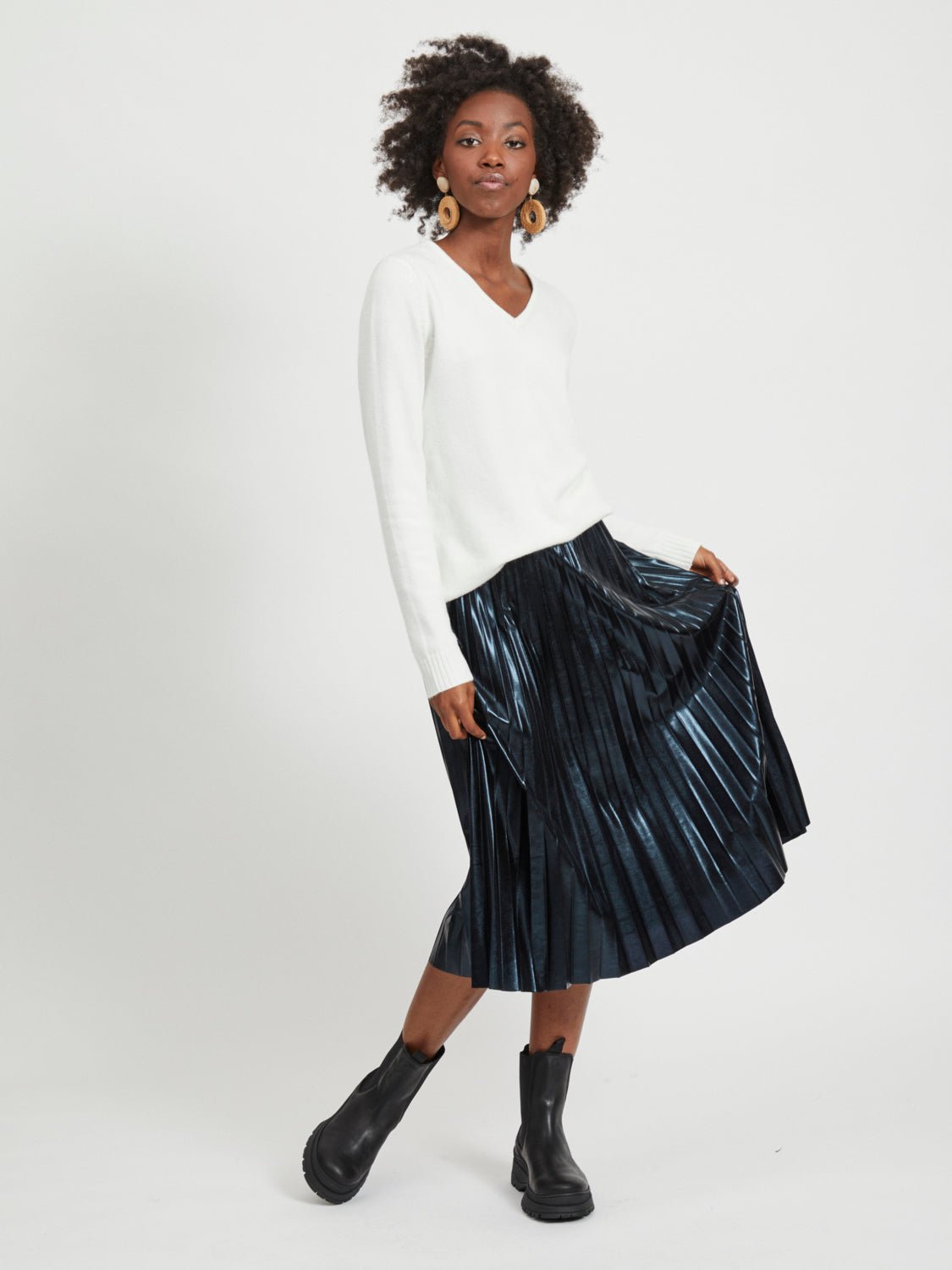 VIRIL Pullover - White Alyssum - VERO MODA & VILA Bergvik