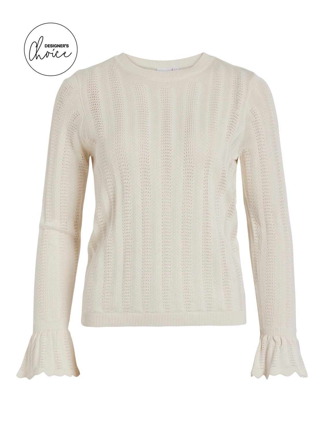 VISHELLEY Pullover - Egret - VERO MODA & VILA Bergvik