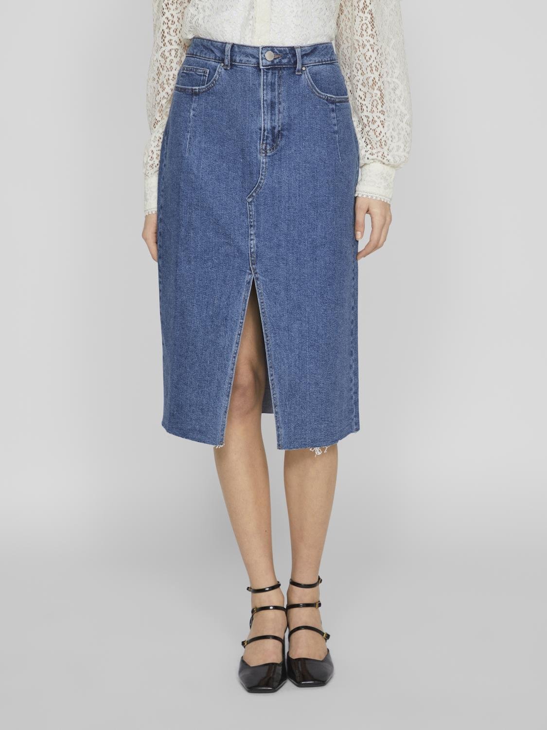 VISOL Skirt - Medium Blue Denim - VERO MODA & VILA Bergvik