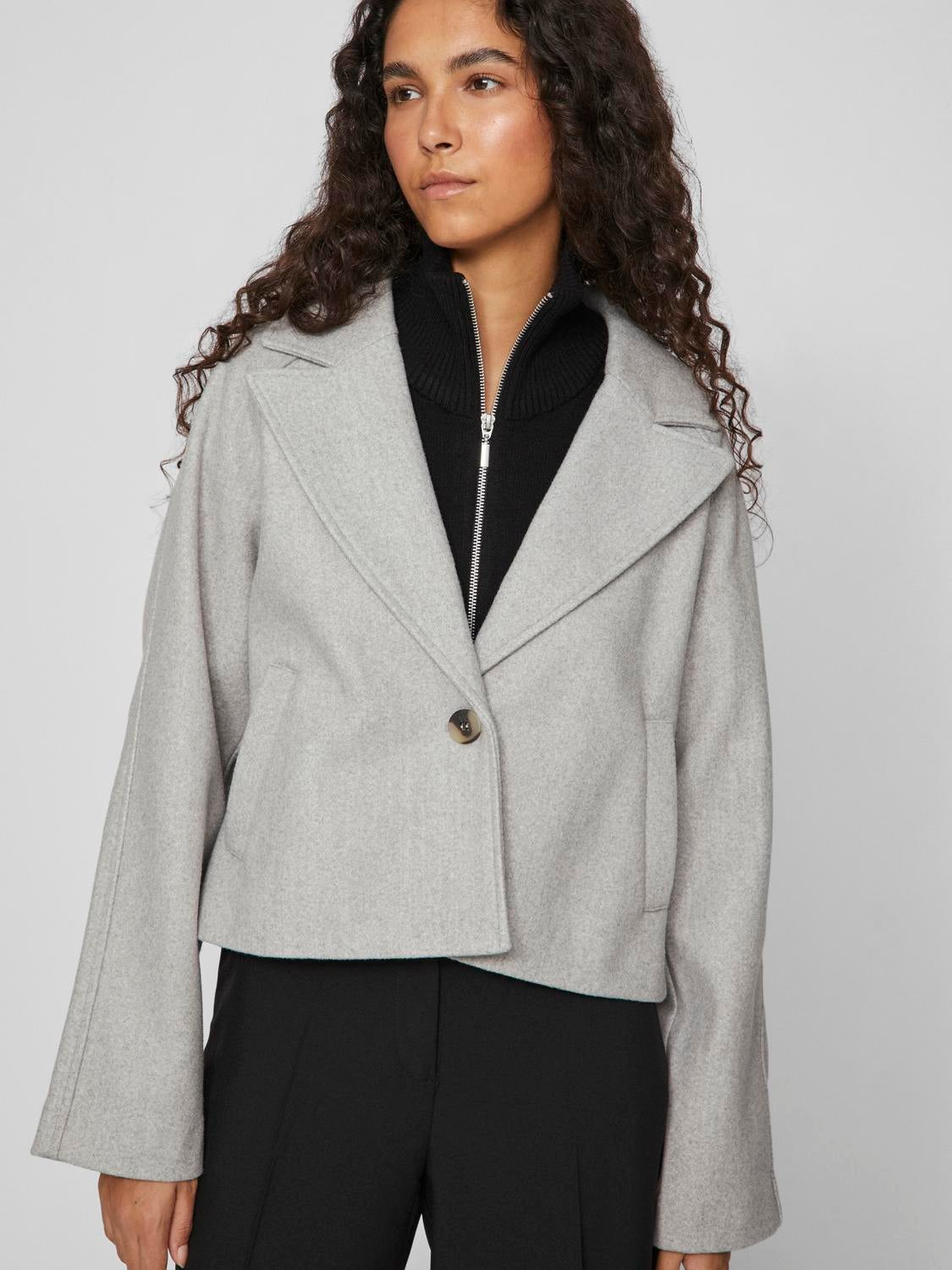 VISOLO Jacket - Light Grey Melange - VERO MODA & VILA Bergvik