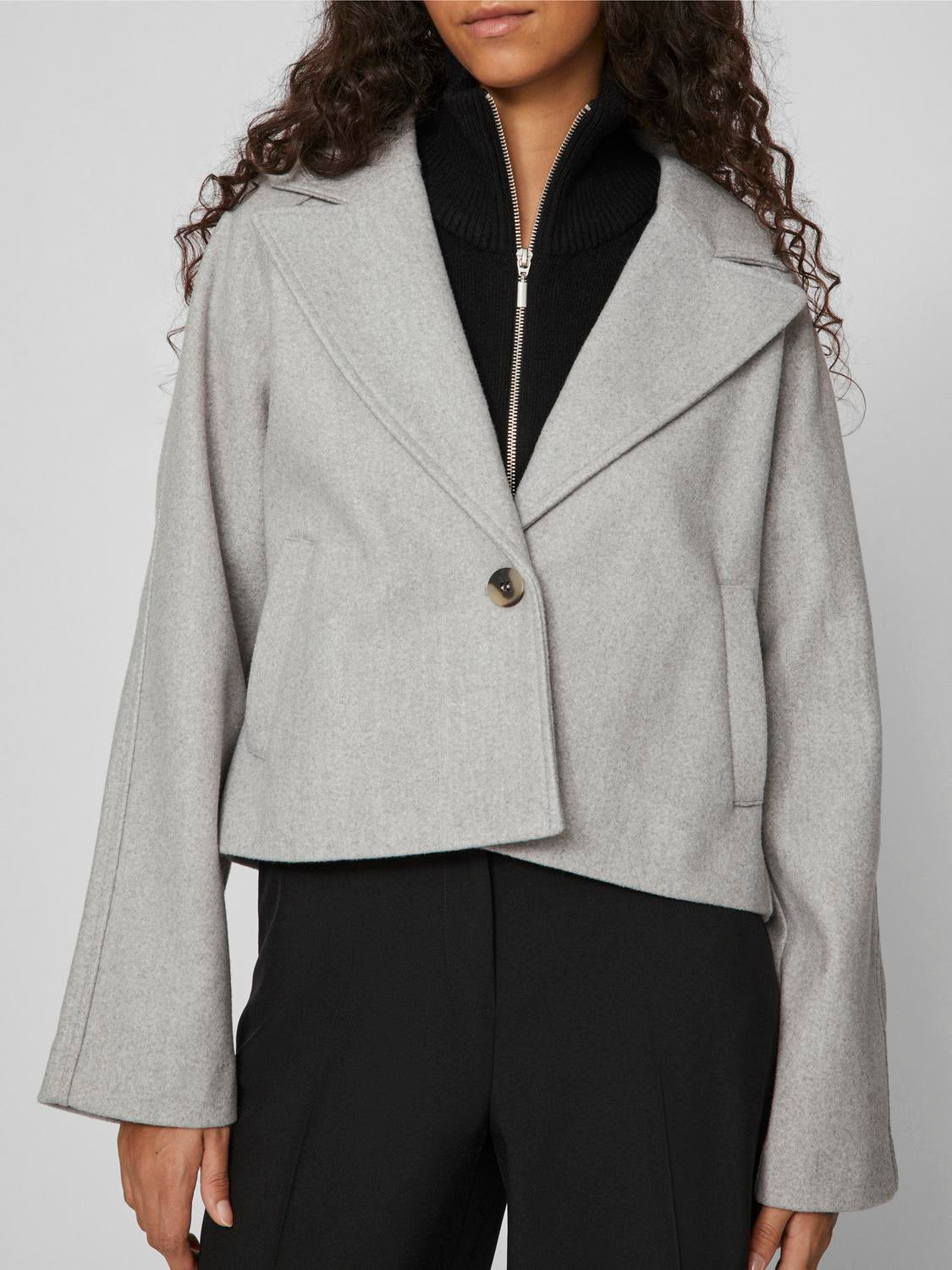 VISOLO Jacket - Light Grey Melange - VERO MODA & VILA Bergvik