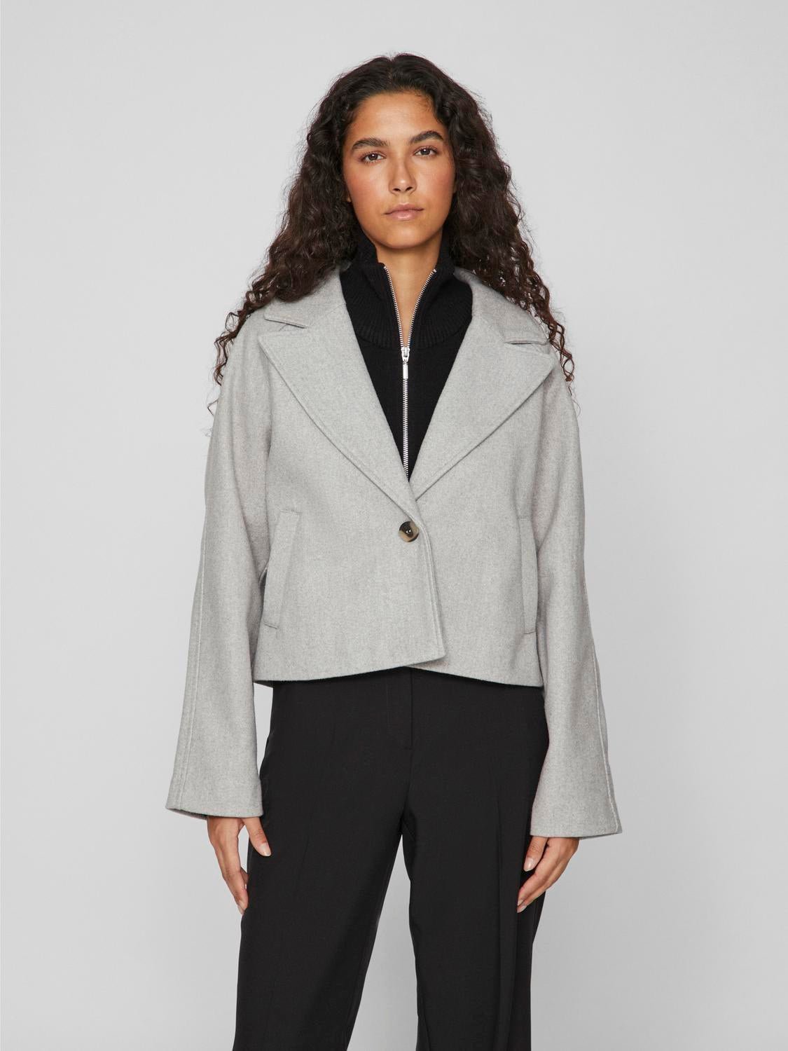 VISOLO Jacket - Light Grey Melange - VERO MODA & VILA Bergvik