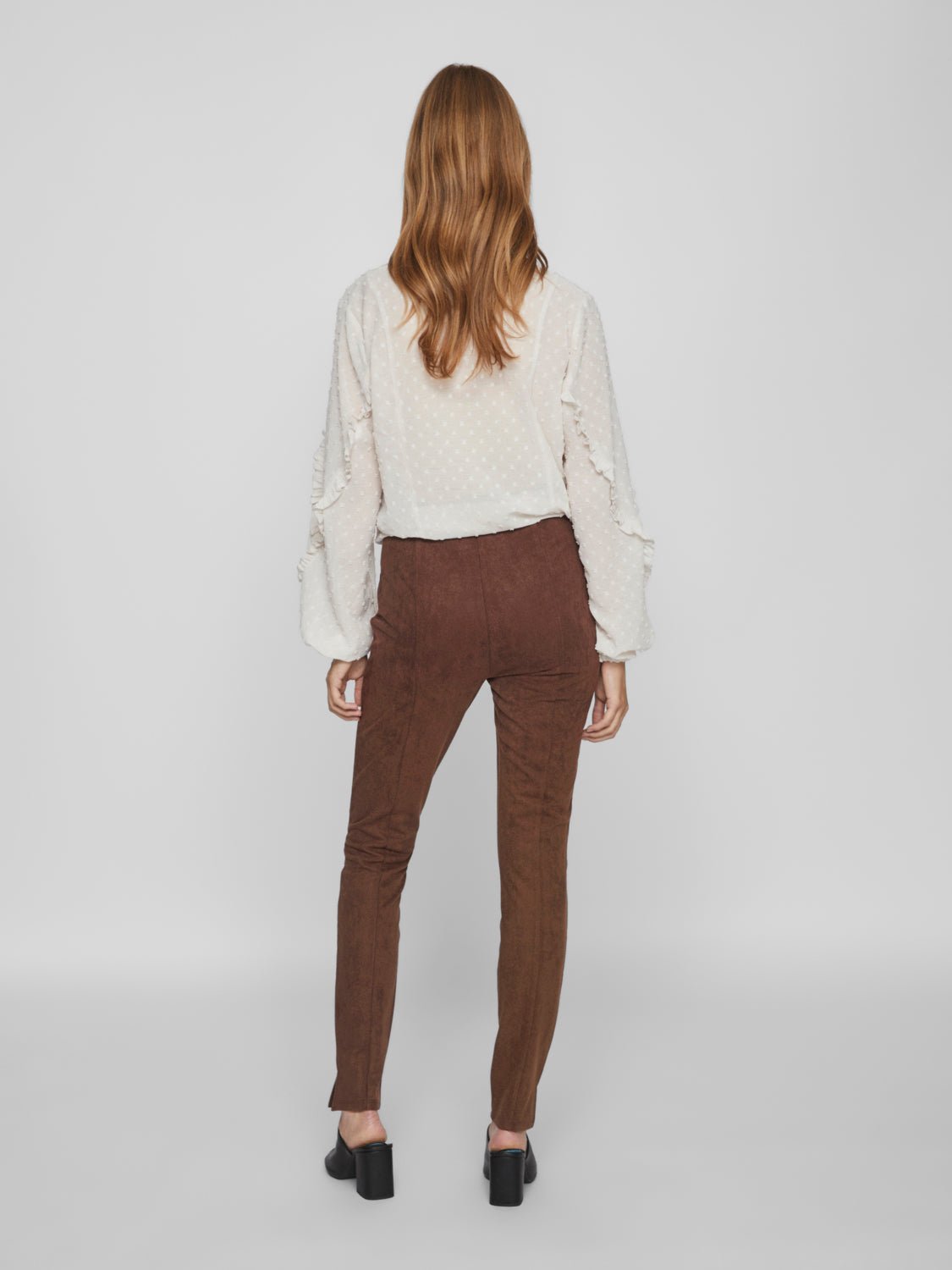 VISUDAS Leggings - Shaved Chocolate - VERO MODA & VILA Bergvik