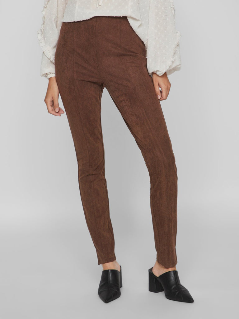 VISUDAS Leggings - Shaved Chocolate - VERO MODA & VILA Bergvik