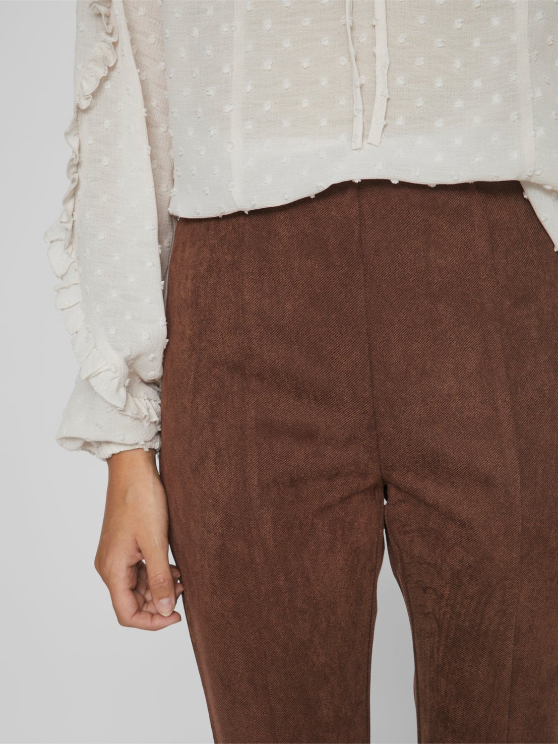 VISUDAS Leggings - Shaved Chocolate - VERO MODA & VILA Bergvik