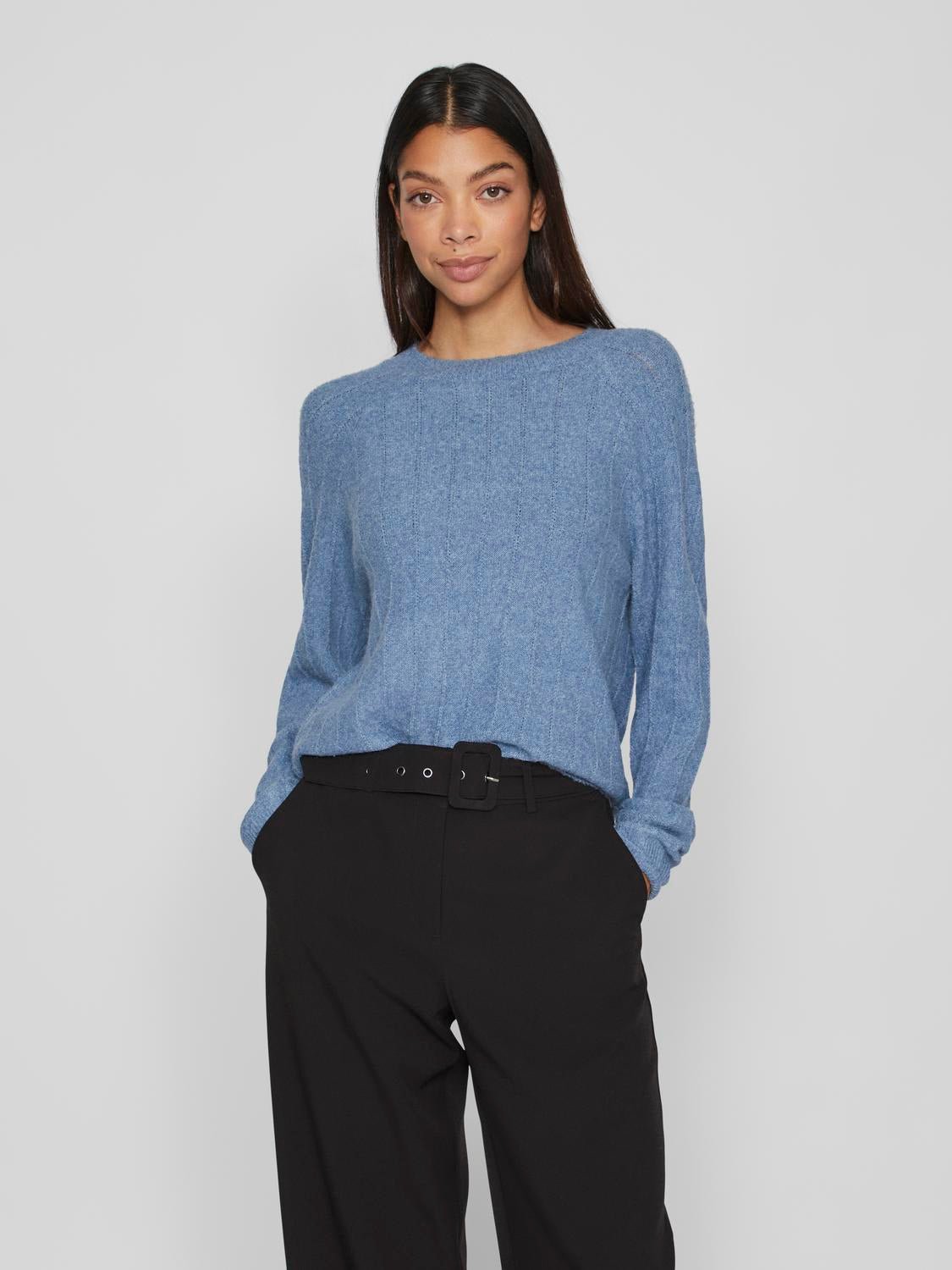 VITRINA Pullover - Coronet Blue - VERO MODA & VILA Bergvik