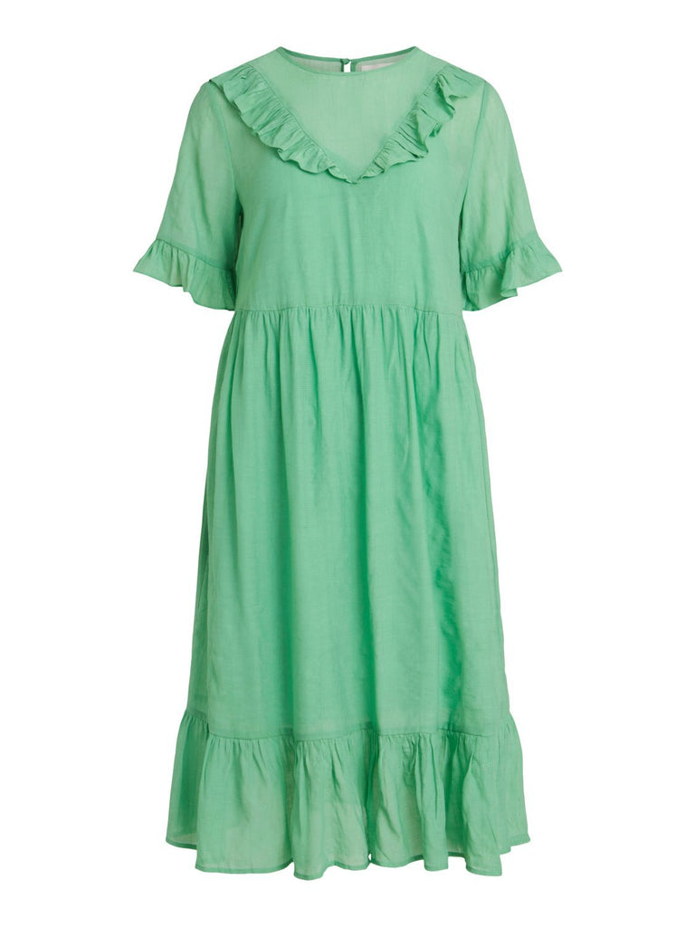 VITRINE Dress - Green Ash - VERO MODA & VILA Bergvik