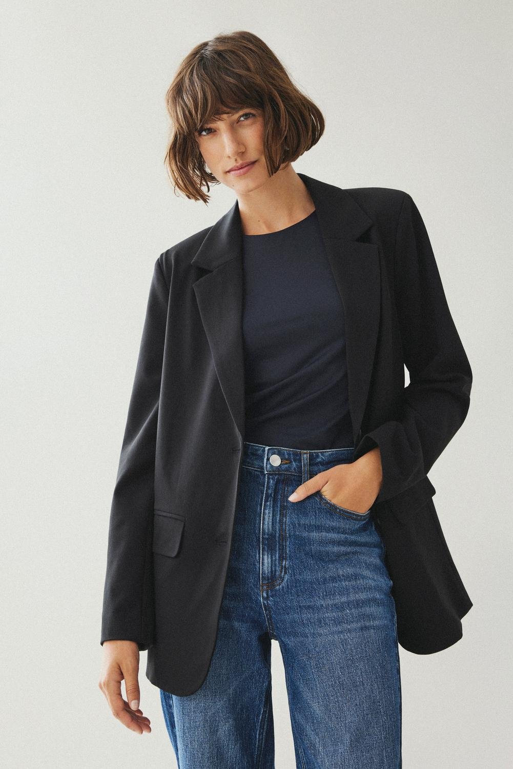 VIVARONE Blazer - Black - VERO MODA & VILA Bergvik