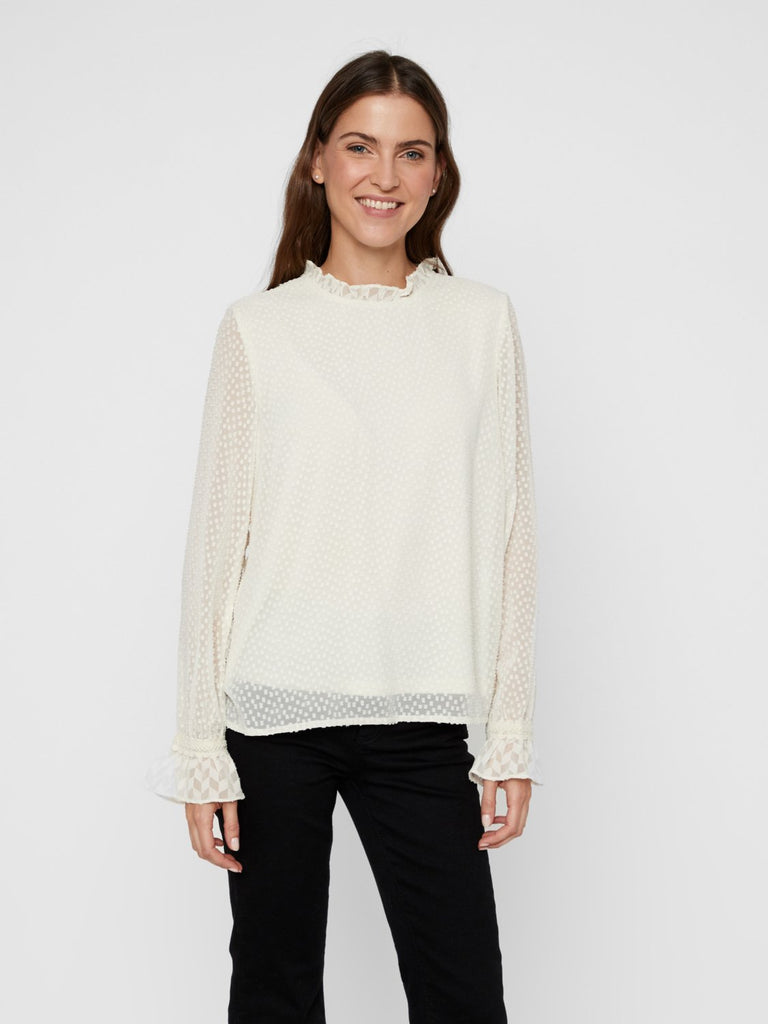 VMABIGAIL Tops - Birch - VERO MODA & VILA Bergvik