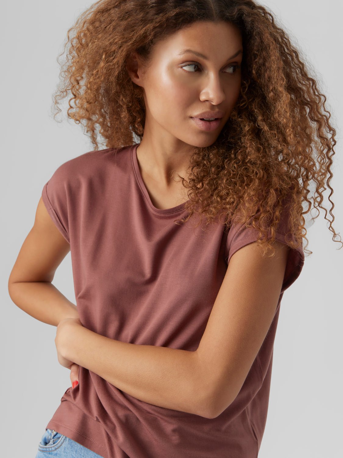 VMAVA T-Shirt - Rose Brown - VERO MODA & VILA Bergvik