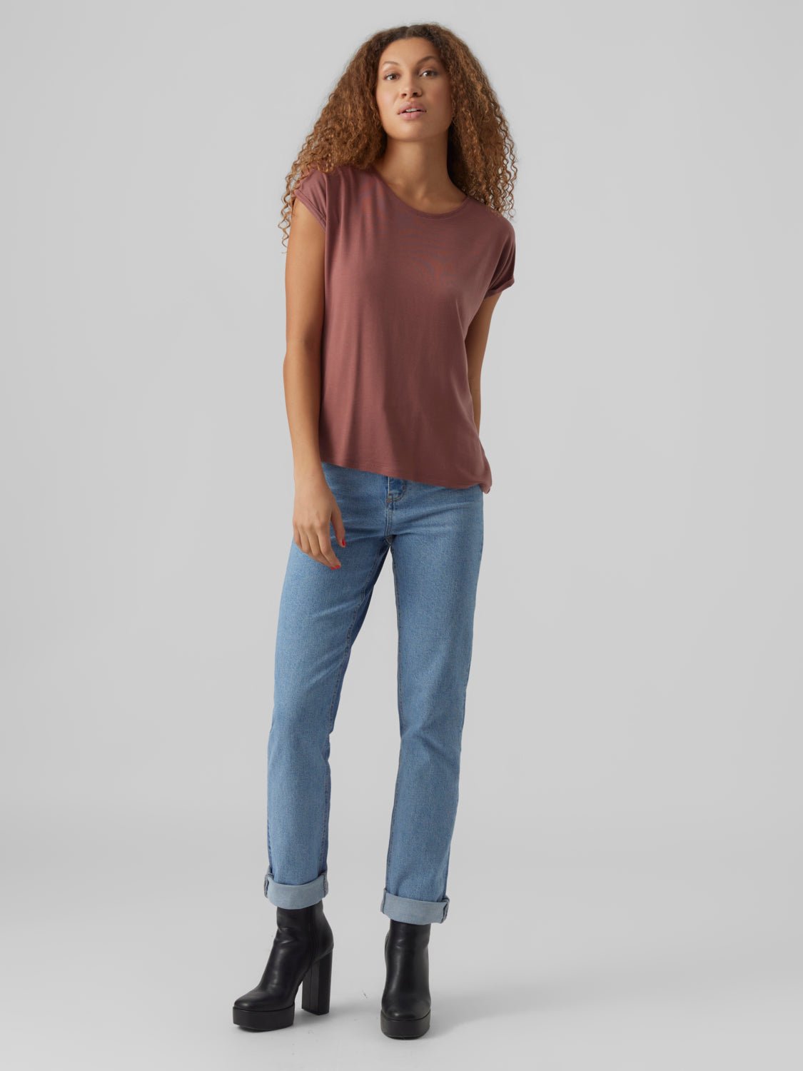 VMAVA T-Shirt - Rose Brown - VERO MODA & VILA Bergvik