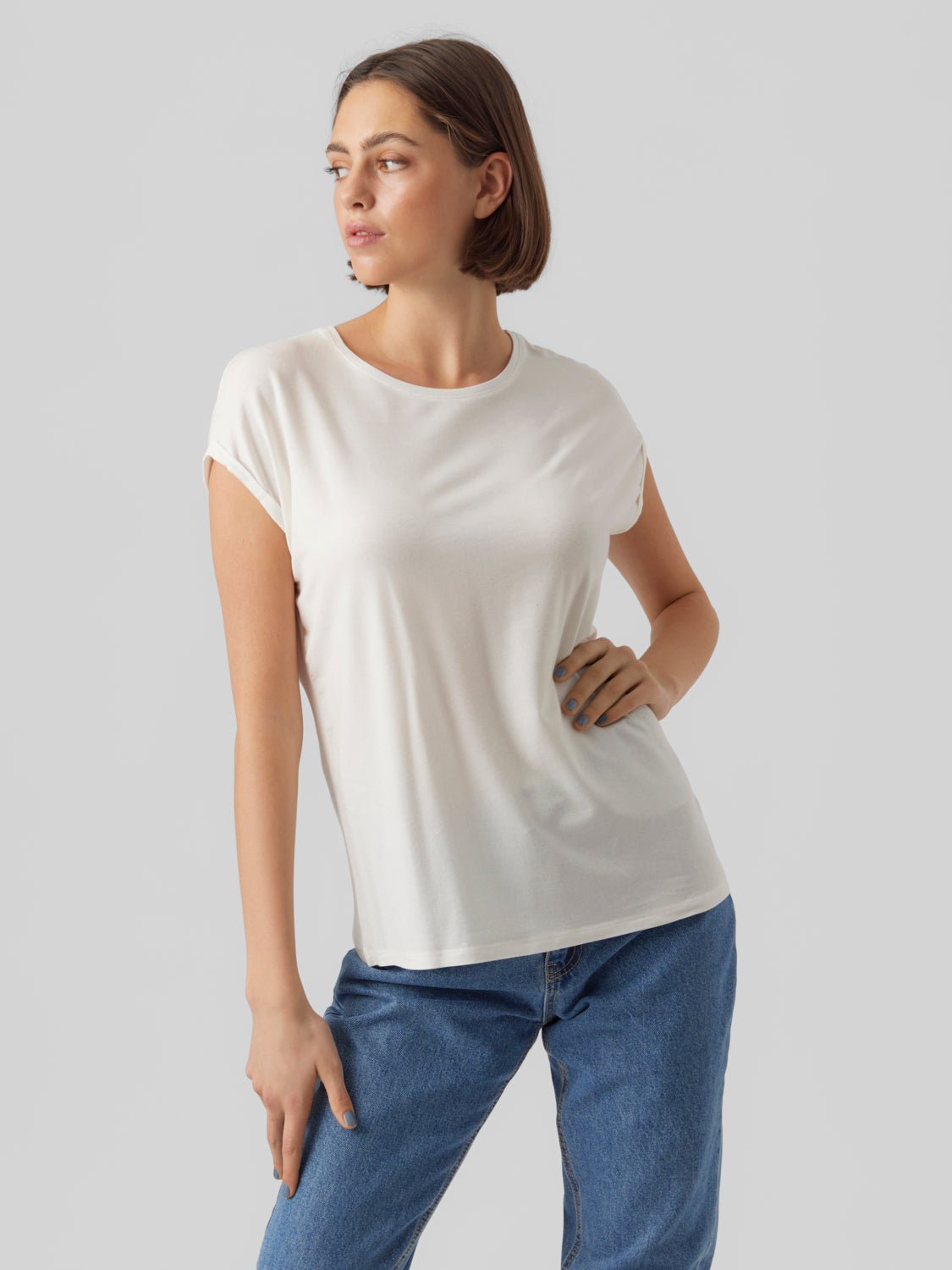 VMAVA T-Shirt - Snow White - VERO MODA & VILA Bergvik