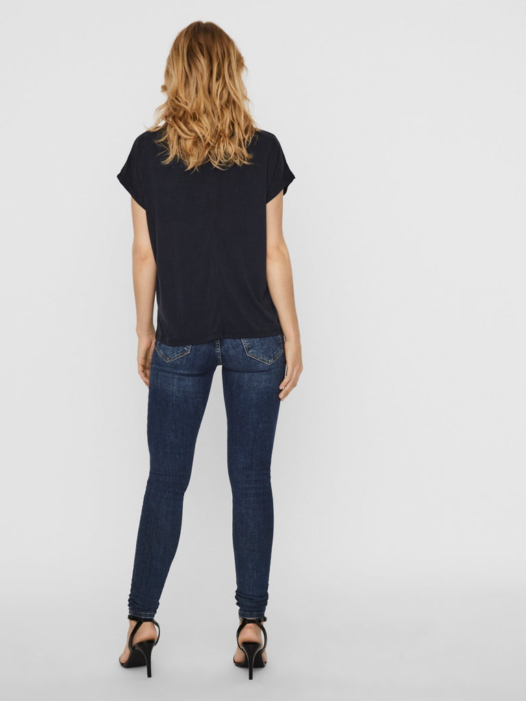 VMBIA T-shirts - Navy Blazer - VERO MODA & VILA Bergvik