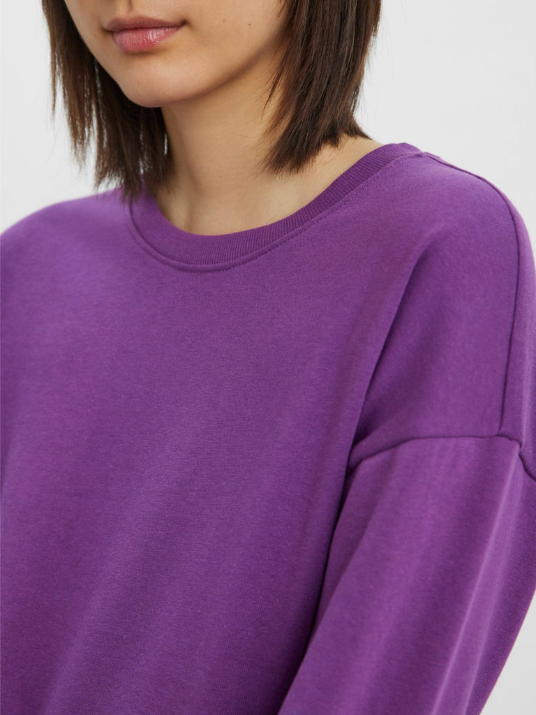 VMCHICAGO Sweat - Spiced Plum - VERO MODA & VILA Bergvik