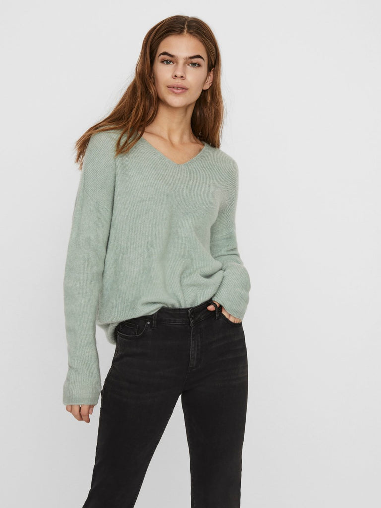 VMCREWLEFILE Pullover - jadeite - VERO MODA & VILA Bergvik
