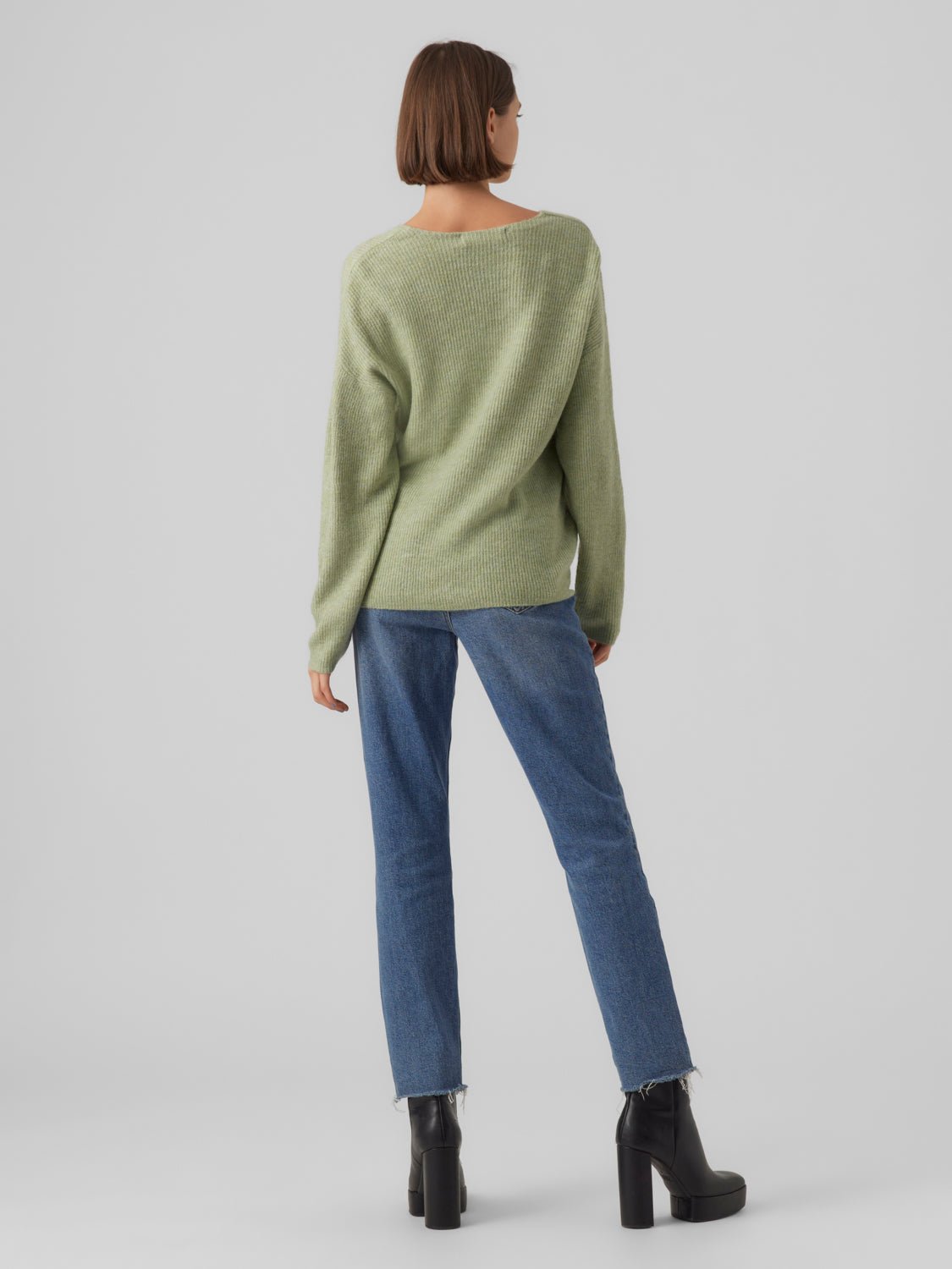 VMCREWLEFILE Pullover - Reseda - VERO MODA & VILA Bergvik