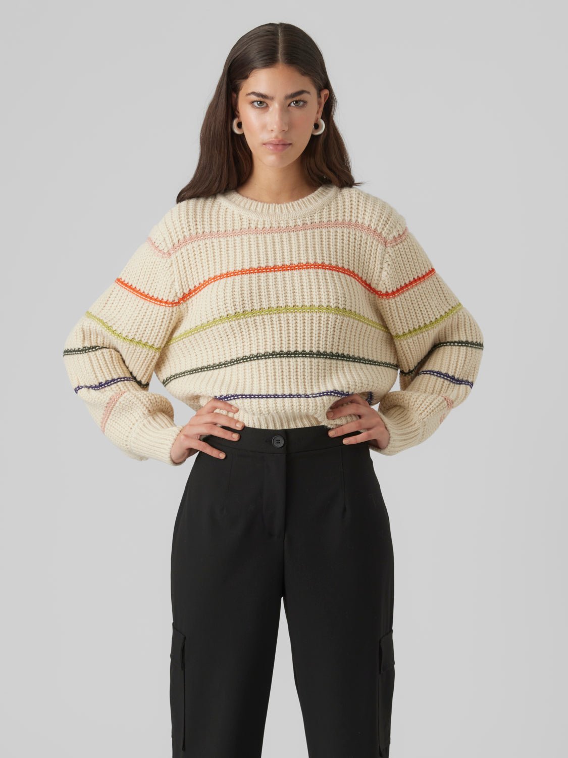 VMDEBBIE Pullover - Birch - VERO MODA & VILA Bergvik