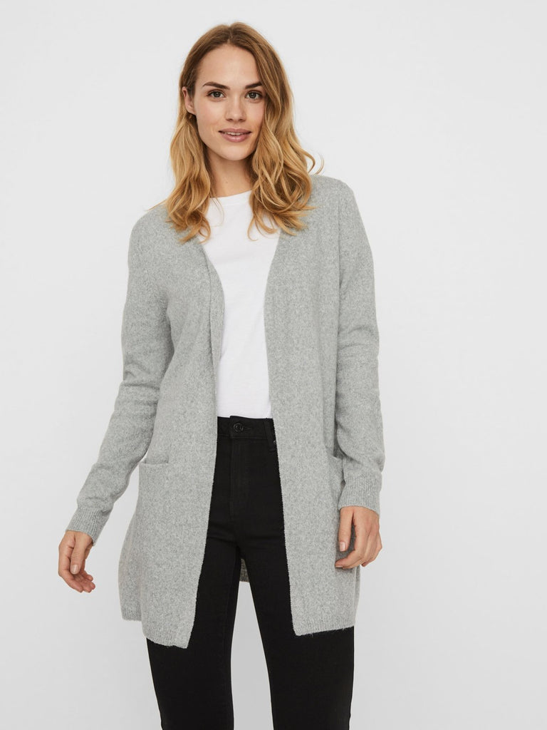 VMDOFFY Cardigan - Light Grey Melange - VERO MODA & VILA Bergvik