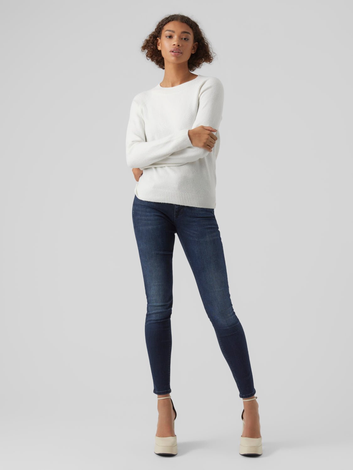 VMDOFFY Pullover - Snow White - VERO MODA & VILA Bergvik
