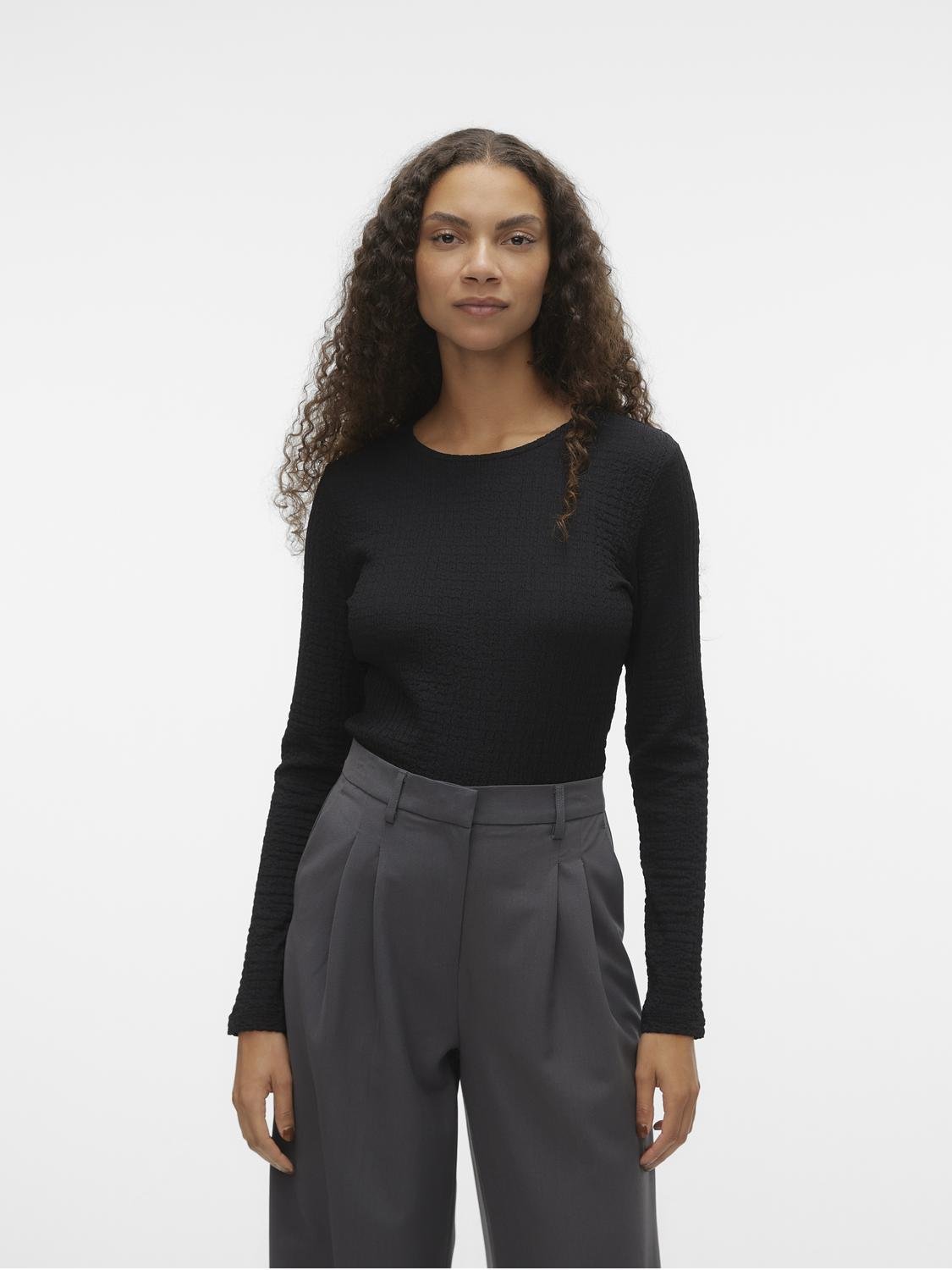 VMELINA T-Shirts & Tops - Black - VERO MODA & VILA Bergvik