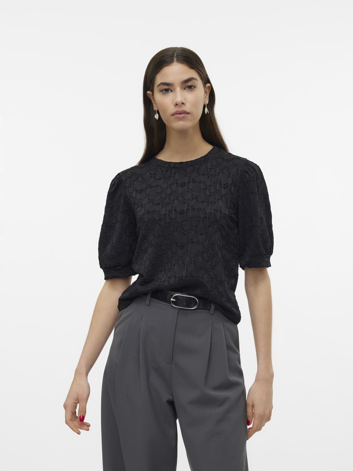 VMFIONA T-Shirts & Tops - Black - VERO MODA & VILA Bergvik