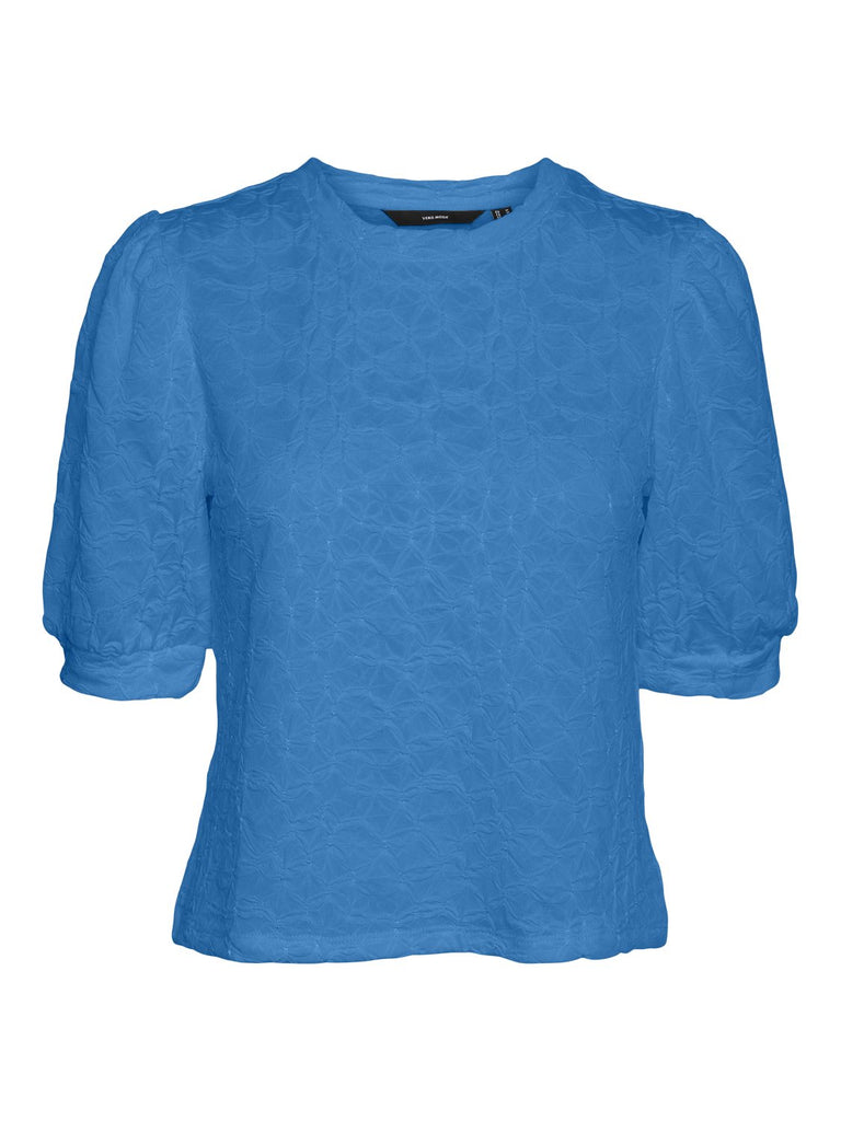 VMFIONA T-Shirts & Tops - Ibiza Blue - VERO MODA & VILA Bergvik