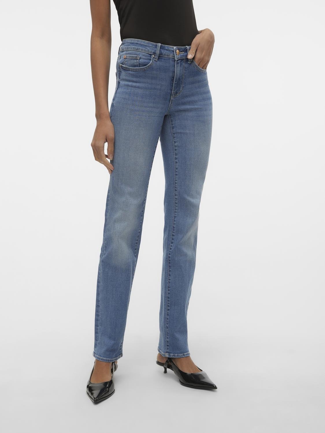 VMFLASH Jeans - Medium Blue Denim - VERO MODA & VILA Bergvik