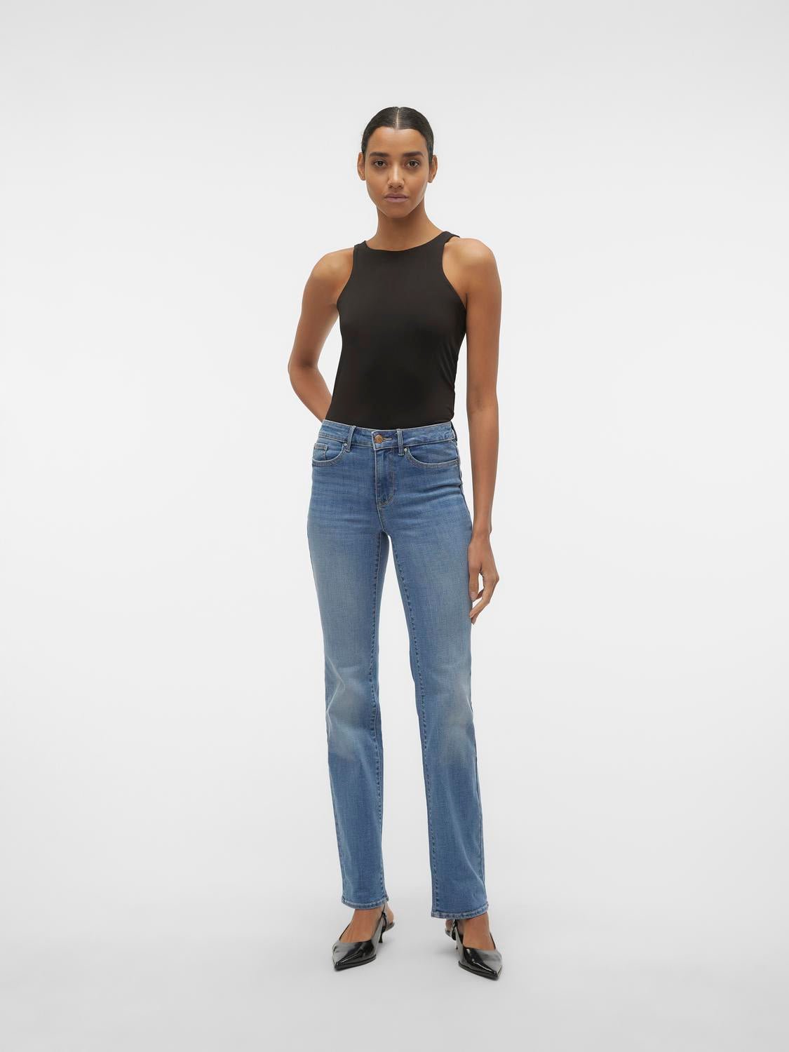 VMFLASH Jeans - Medium Blue Denim - VERO MODA & VILA Bergvik