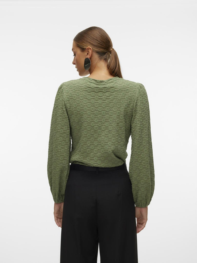 VMFLOWER T-Shirts & Tops - Hedge Green - VERO MODA & VILA Bergvik