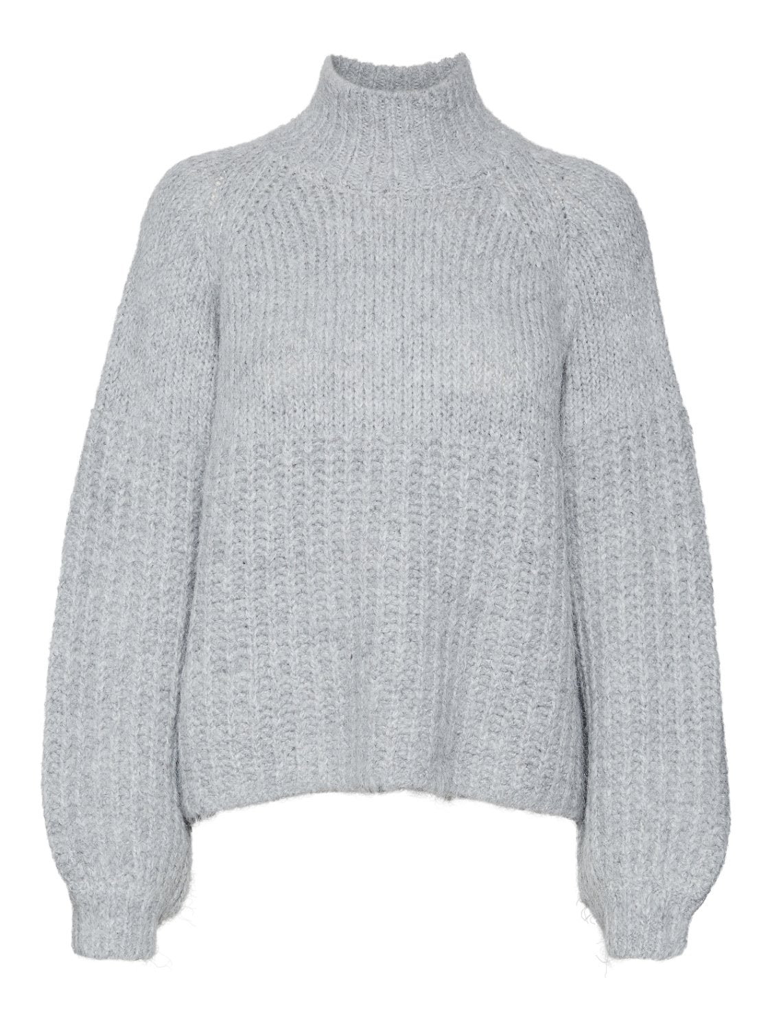 VMGENEVA Pullover - Light Grey Melange - VERO MODA & VILA Bergvik