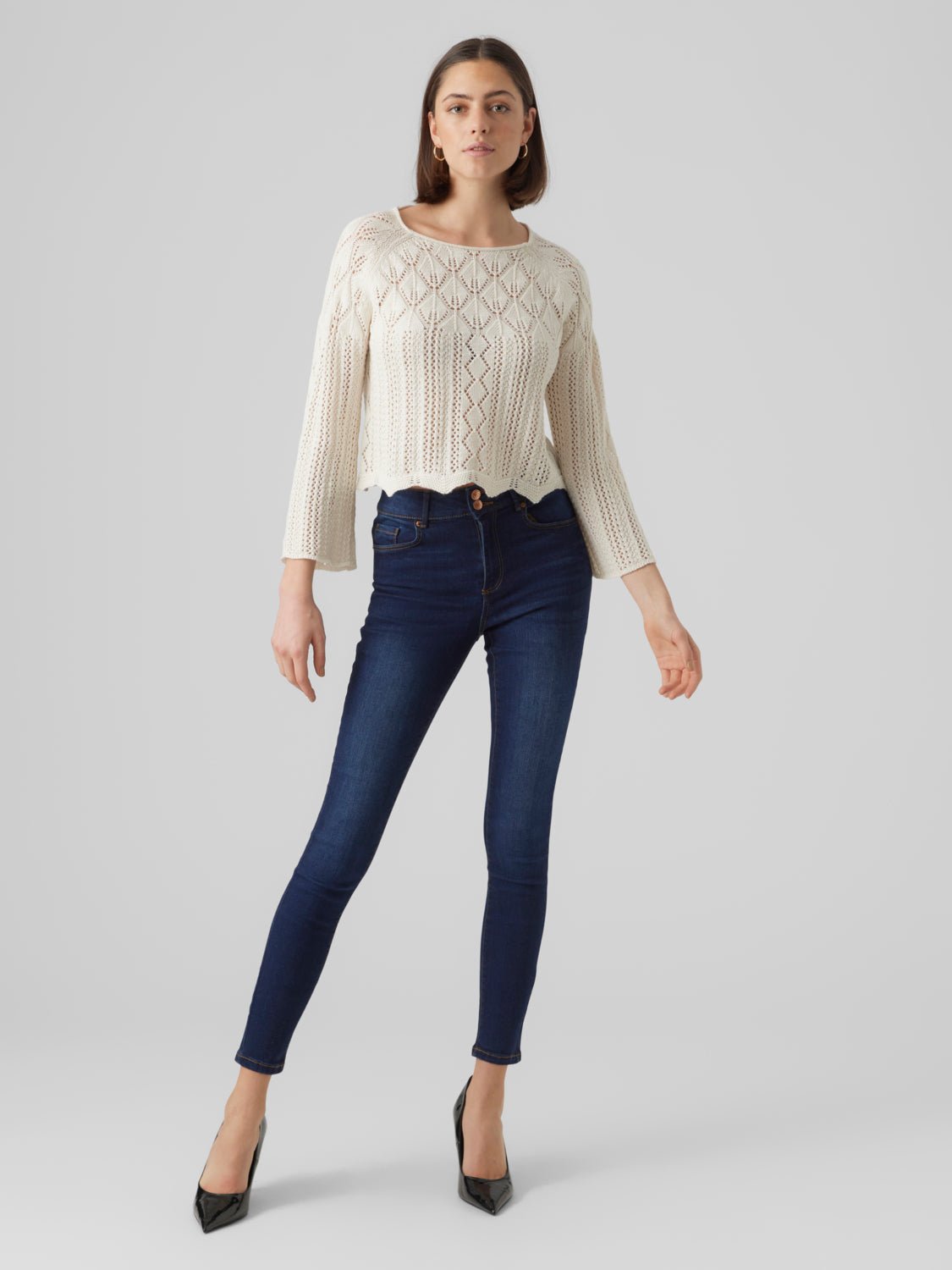 VMGINGER Pullover - Birch - VERO MODA & VILA Bergvik