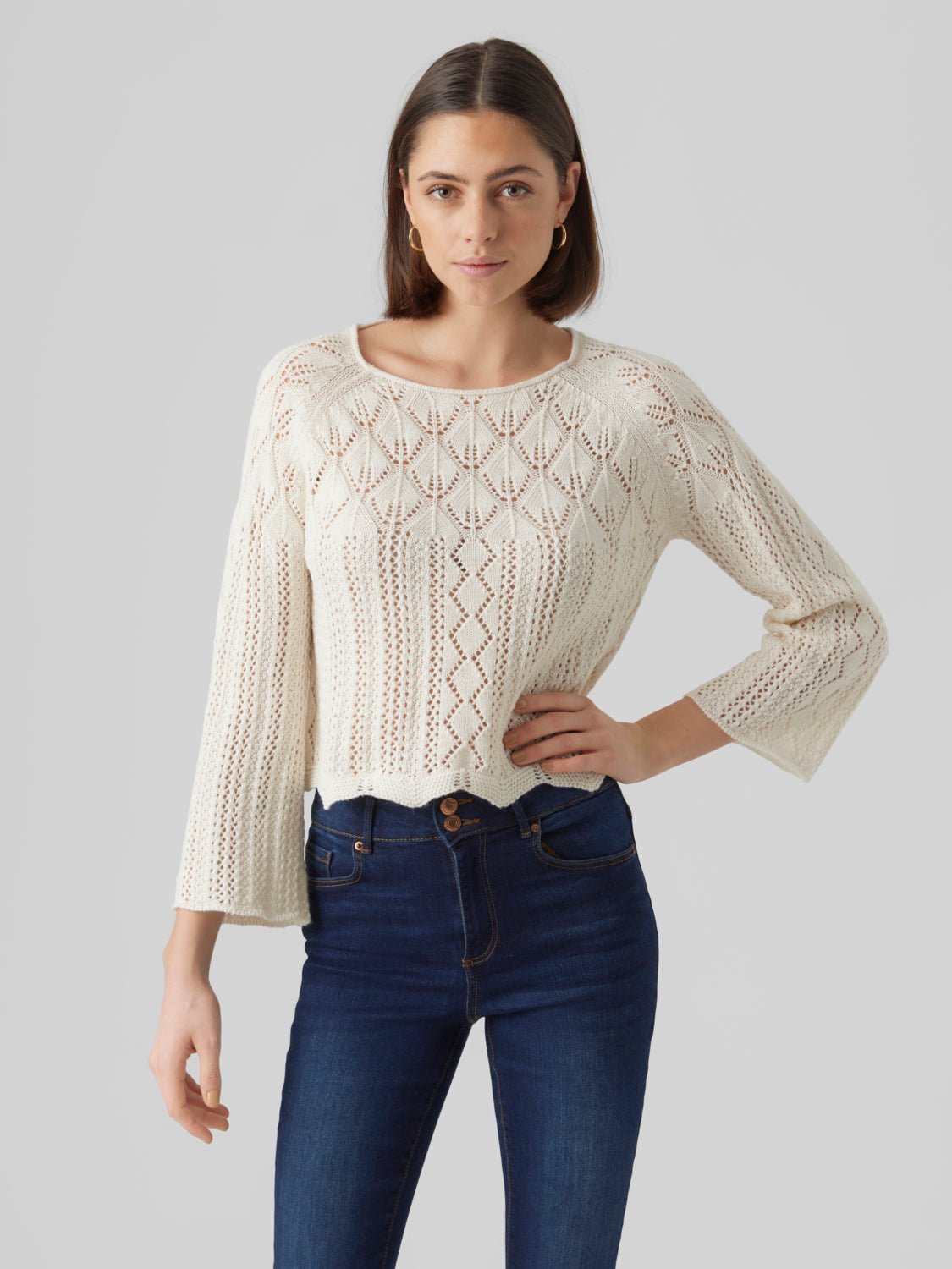 VMGINGER Pullover - Birch - VERO MODA & VILA Bergvik