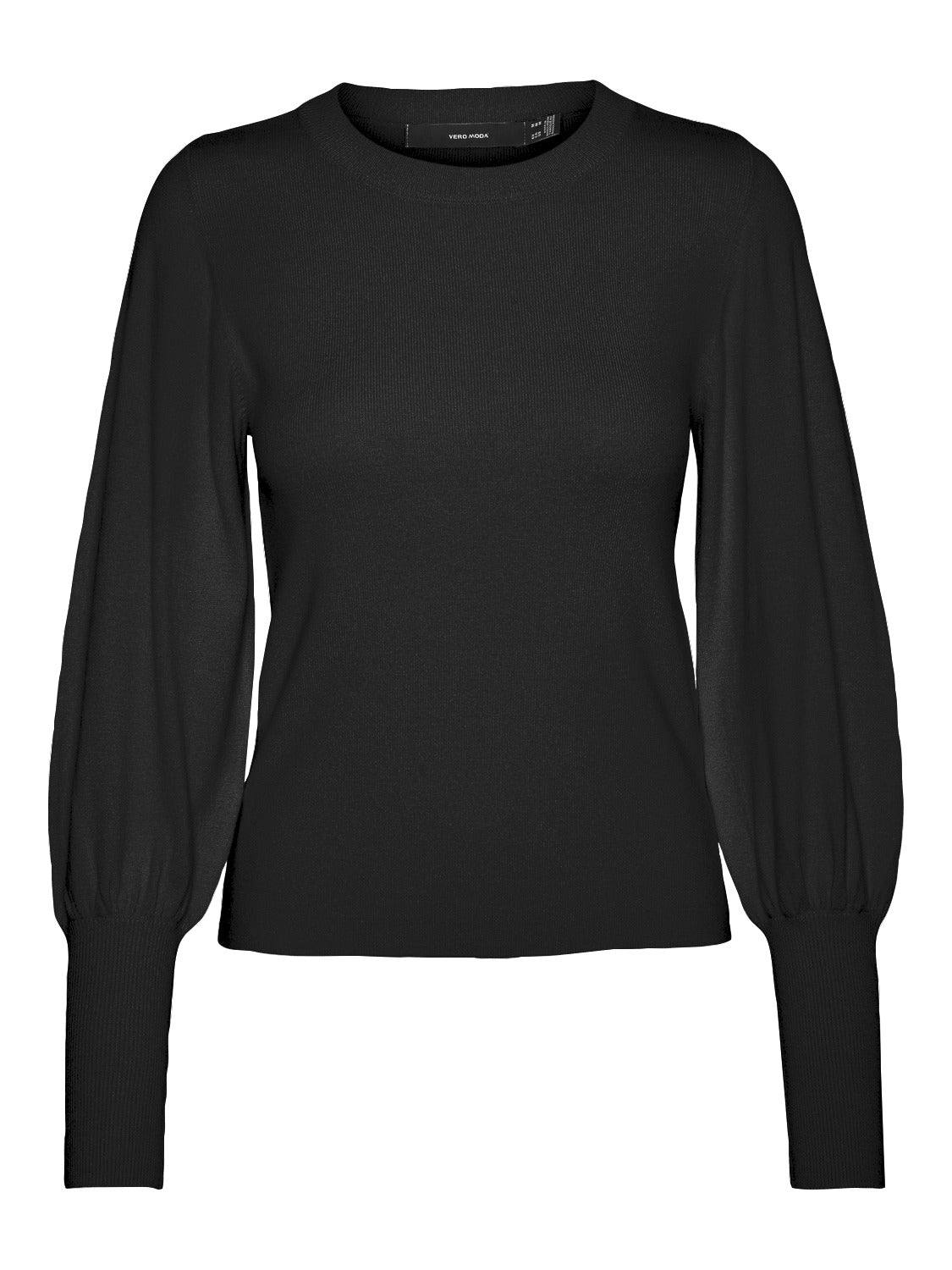 VMHOLLYKARISPUFF Pullover - Black - VERO MODA & VILA Bergvik