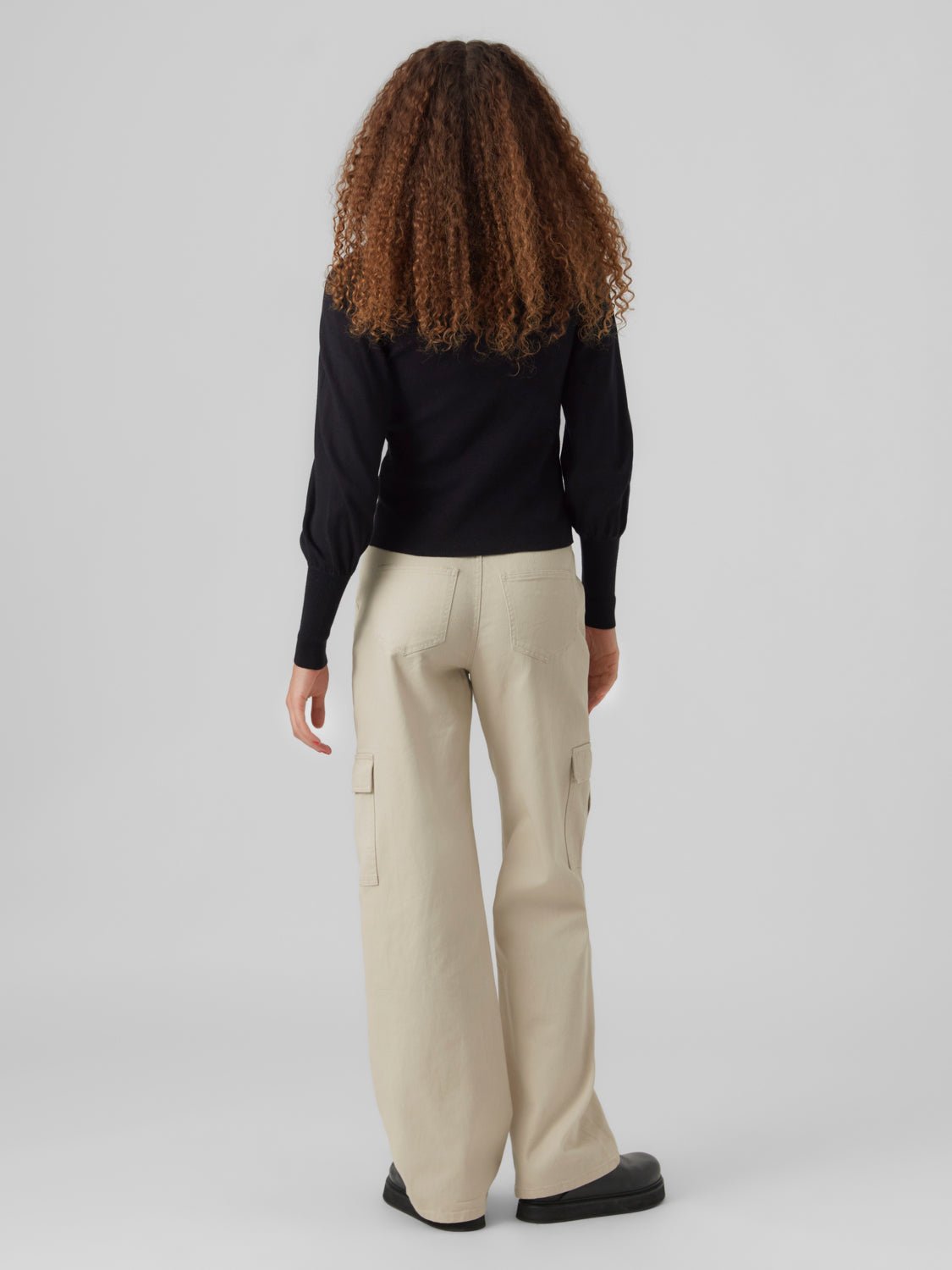 VMHOLLYKARISPUFF Pullover - Black - VERO MODA & VILA Bergvik