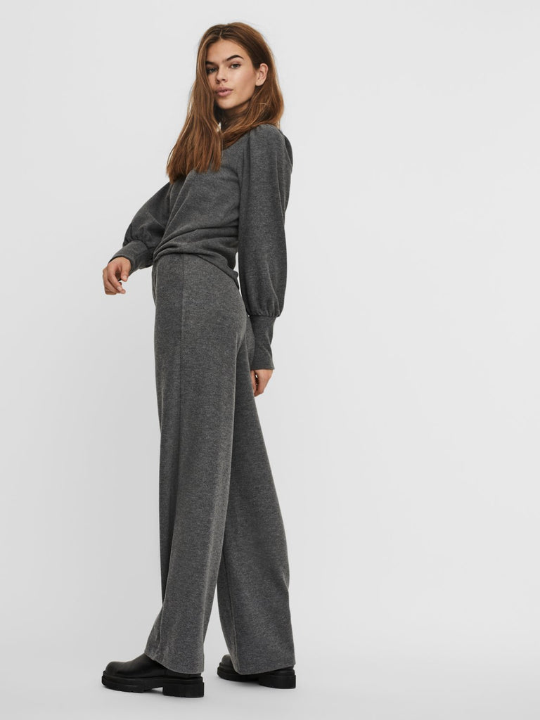 VMKINSEY Pants - dark grey melange - VERO MODA & VILA Bergvik