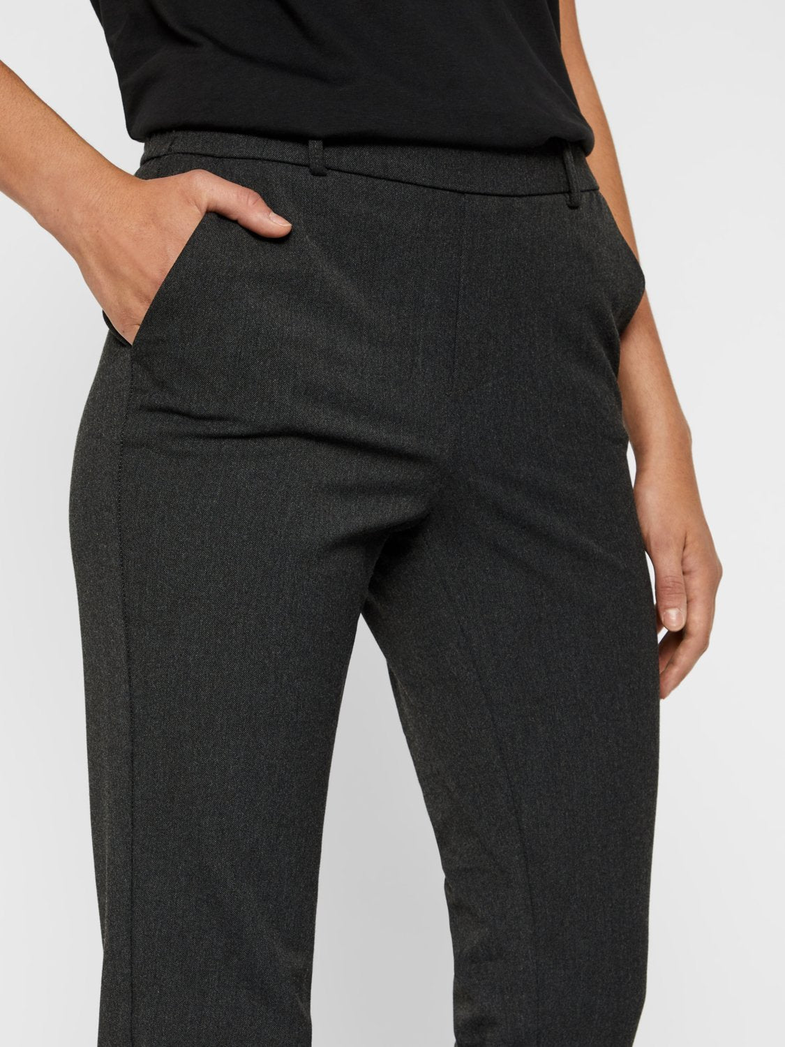VMMAYA Pants - dark grey melange - VERO MODA & VILA Bergvik
