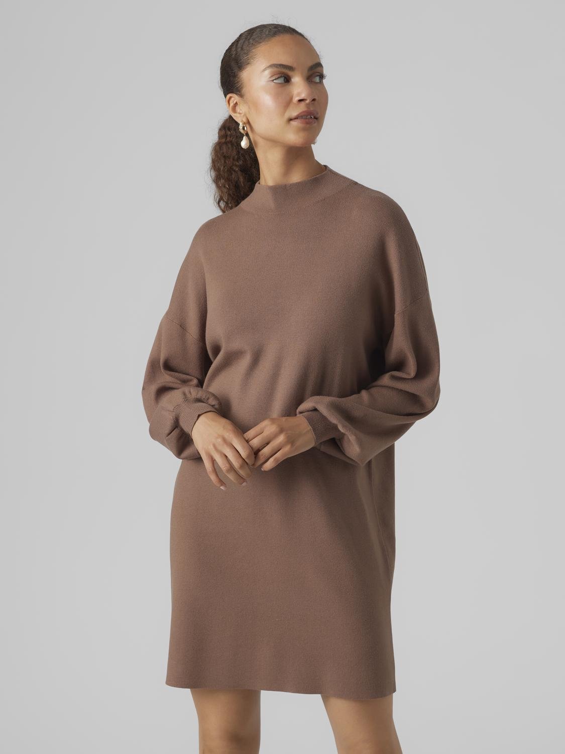 VMNANCY Dress - Brown Lentil - VERO MODA & VILA Bergvik