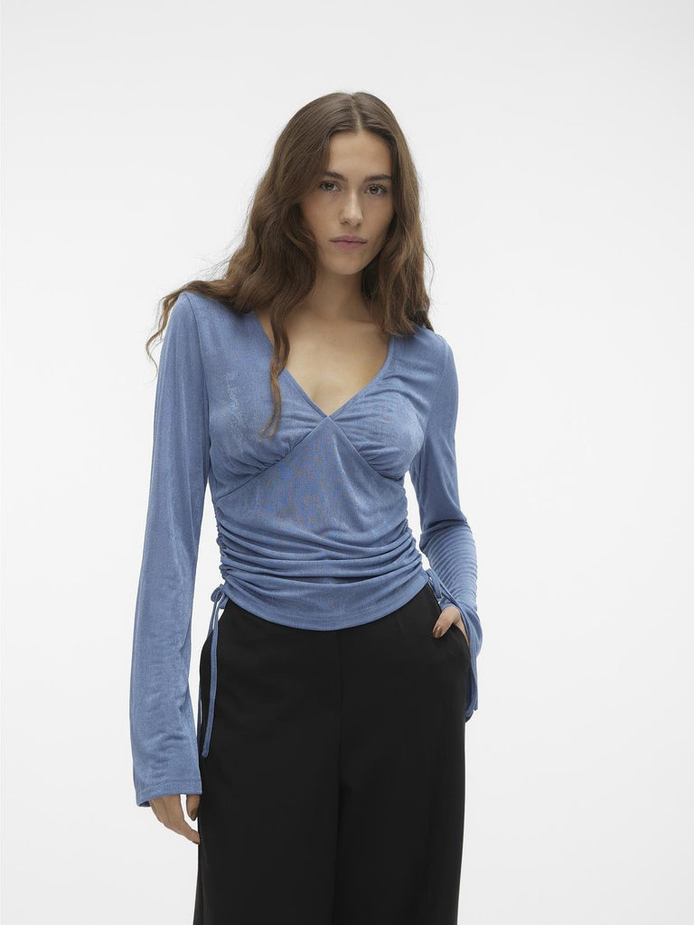 VMNARA T-Shirts & Tops - Coronet Blue - VERO MODA & VILA Bergvik