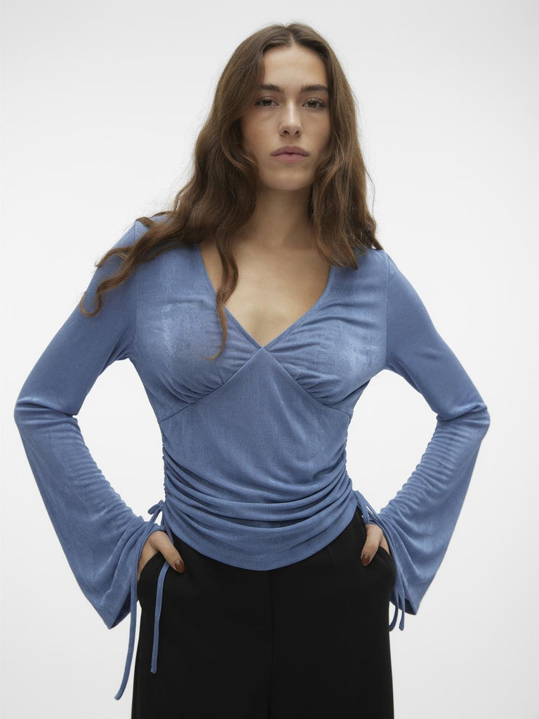 VMNARA T-Shirts & Tops - Coronet Blue - VERO MODA & VILA Bergvik