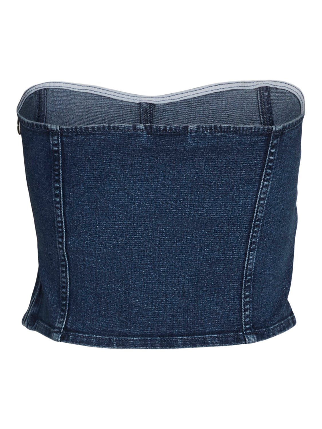 VMSHERIDAN Tube Top - Dark Blue Denim - VERO MODA & VILA Bergvik