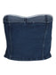 VMSHERIDAN Tube Top - Dark Blue Denim - VERO MODA & VILA Bergvik