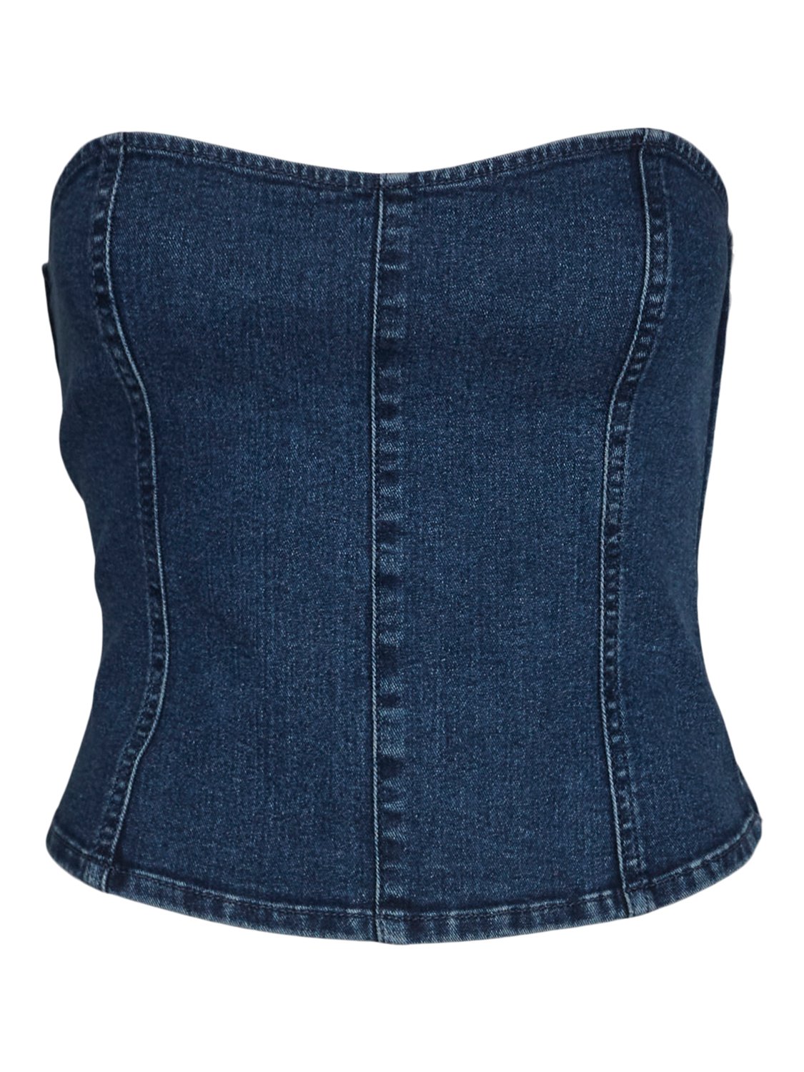 VMSHERIDAN Tube Top - Dark Blue Denim - VERO MODA & VILA Bergvik