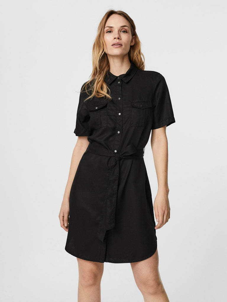 VMSILJA Dress - black denim - VERO MODA & VILA Bergvik