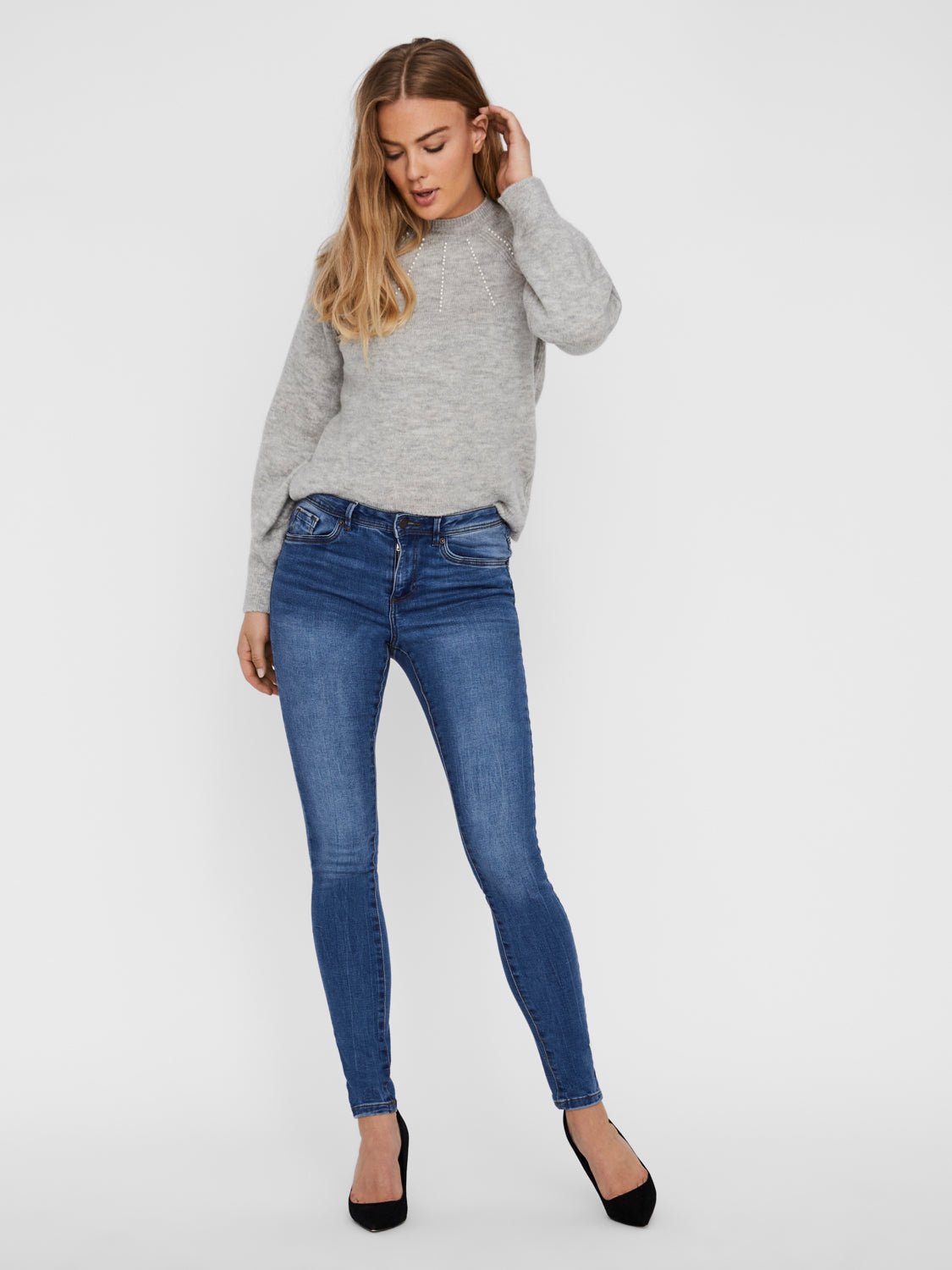 VMTANYA Jeans - Medium Blue Denim - VERO MODA & VILA Bergvik